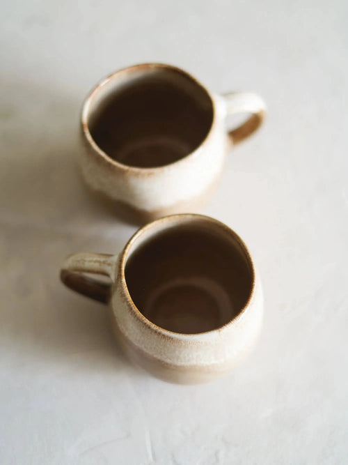 Keramik Tasse handgefertigt aus Portugal in braun
